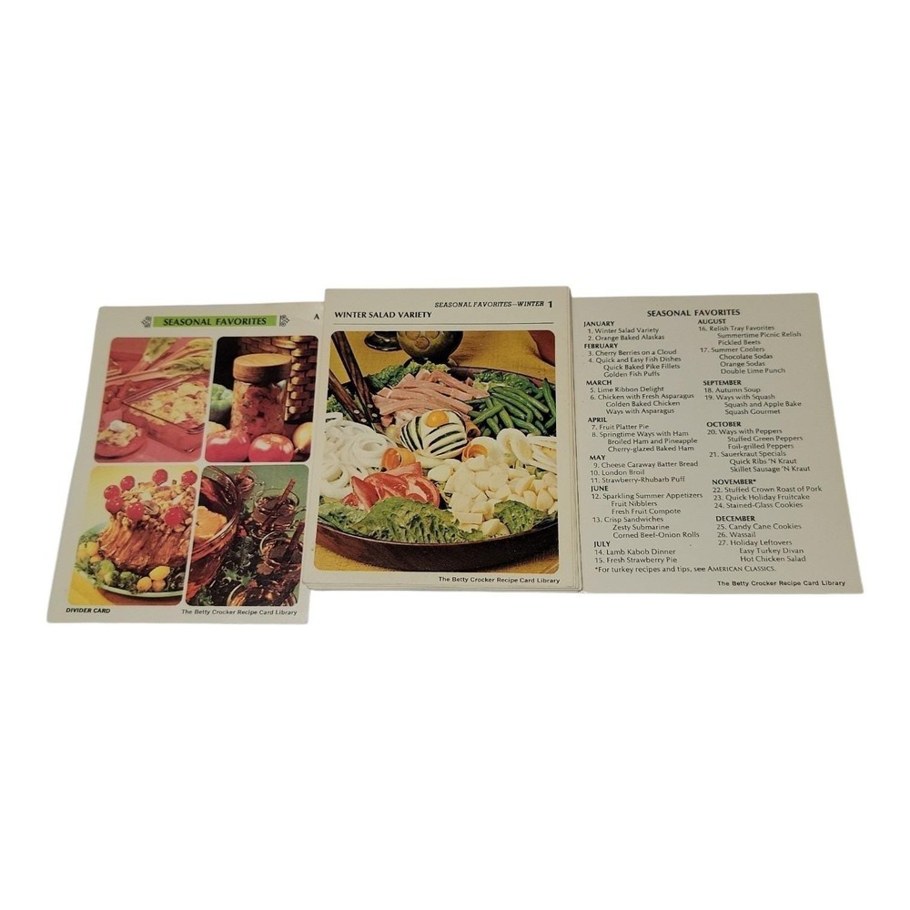 Vintage 1971 Betty Crocker Recipe 243 Card Library Partial Set A-I Box Index - Picture 4 of 14